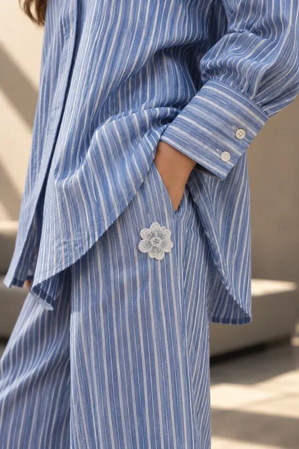 Blue_Cotton_Striped_Relaxed_Wide-Leg_Co-Ord_Set_For_Women