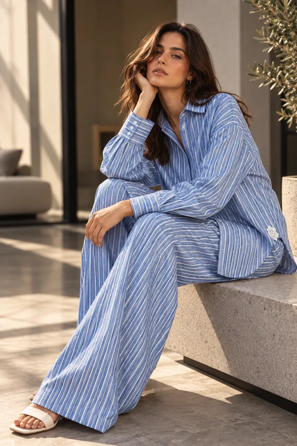 Blue_Cotton_Striped_Relaxed_Wide-Leg_Co-Ord_Set_For_Women