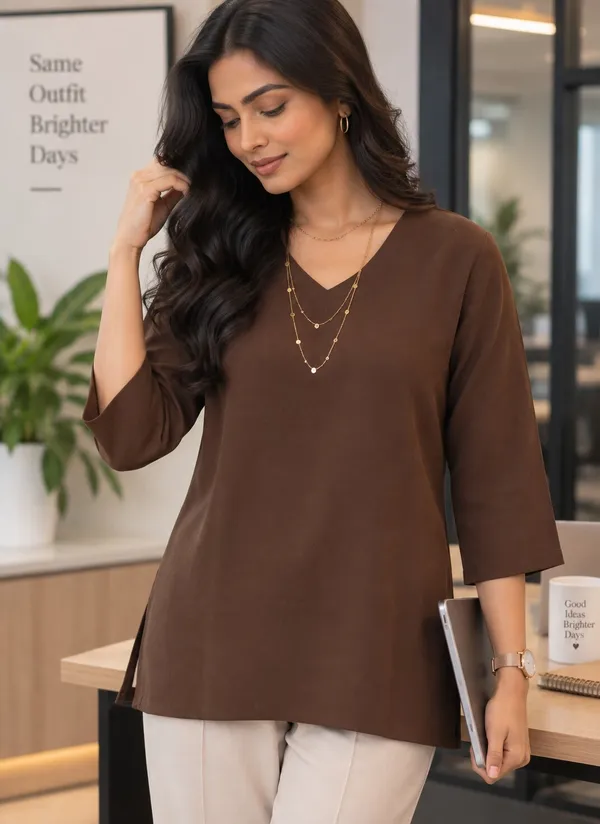 Brown_Relaxed_Fit_Tunic_Top_for_Women