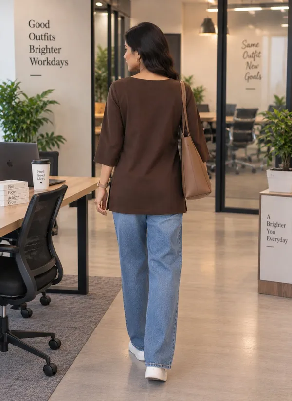 Brown_Relaxed_Fit_Top_for_Women
