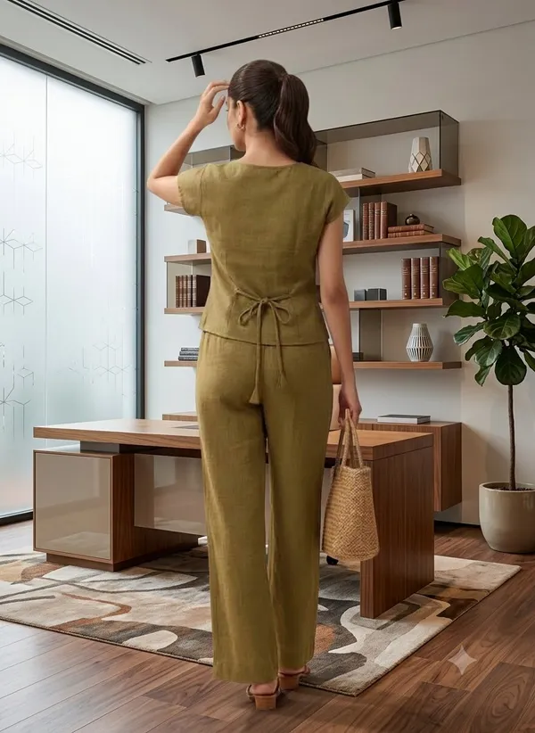 Olive_Textured_Tailored_Co_Ord_Set_For_Women