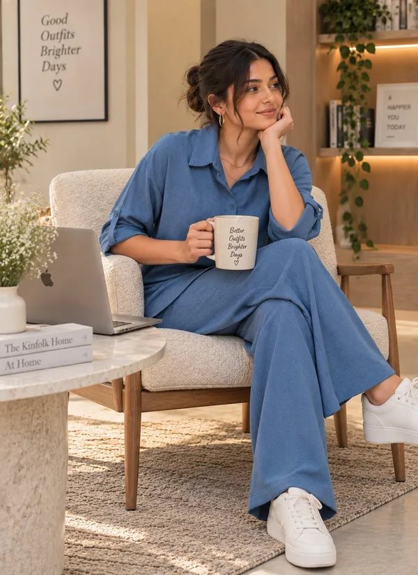 Blue_Relaxed_Fit_Shirt_And_Wide_Leg_Pants_Co_Ord_Set_for_Women