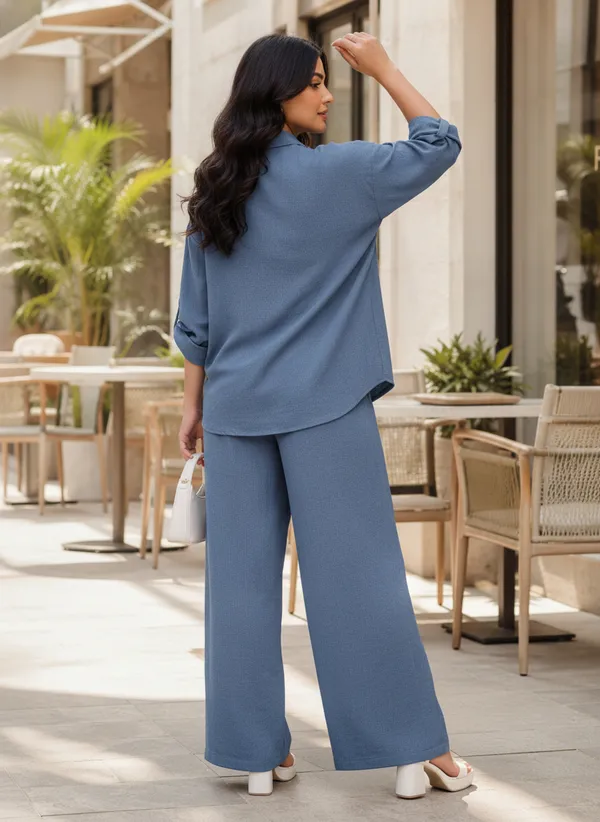 Blue_Relaxed_Fit_Two_Piece_Co_Ord_Set_For_Women
