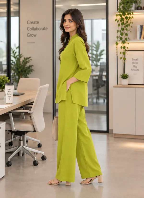Lime_Green_Relaxed_Fit_Co_Ord_Set_for_Women