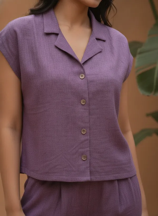 Mauve_Woven_Relaxed_Fit_Co_Ord_Set_for_Women