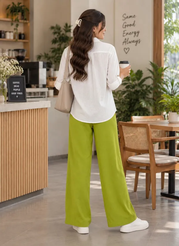 Green_Wide_Leg_Pants_for_Women