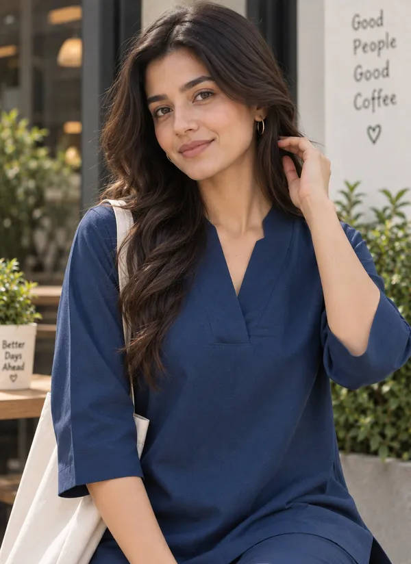 Navy_Fabric_Relaxed_Co-Ord_Set_For_Women