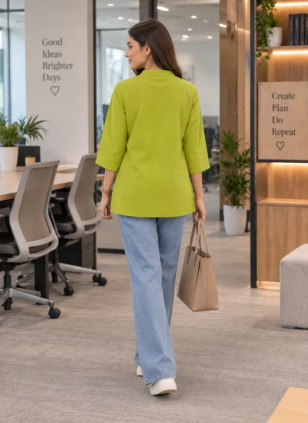 Green_Solid_Regular_Fit_Button_Front_Top_for_Women