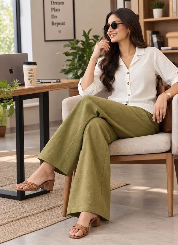 Olive_Green_Wide_Leg_Trousers_for_Women