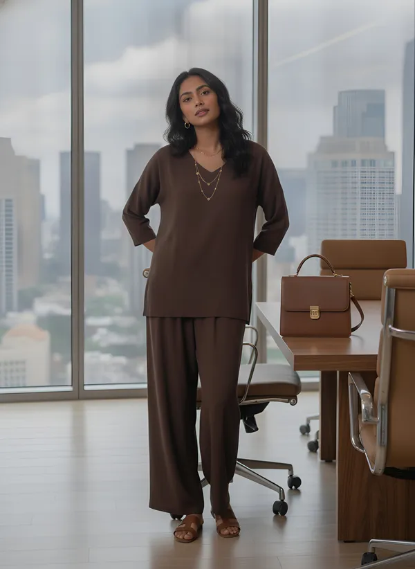 Brown_Relaxed_Fit_Co-Ord_Set_for_Women