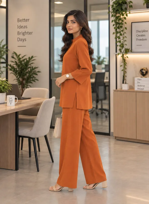 Orange_Relaxed_Fit_Co-Ord_Set_for_Women