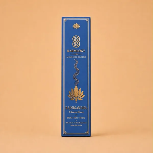 Karmlogy_Rajnigandha_Tuberose_Bloom_Incense_Sticks