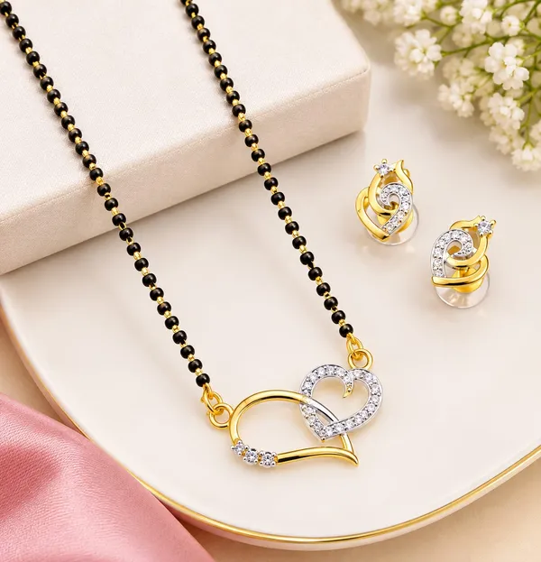Gold_Plated_Tone_Beaded_Mangalsutra_Jewellery_Set_For_Women