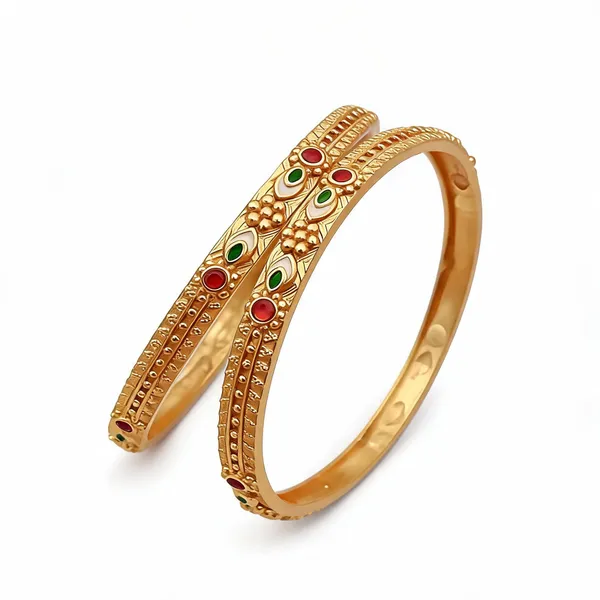 Gold_Plated_Tone_Traditional_Stone_Studded_Bangles_For_Women