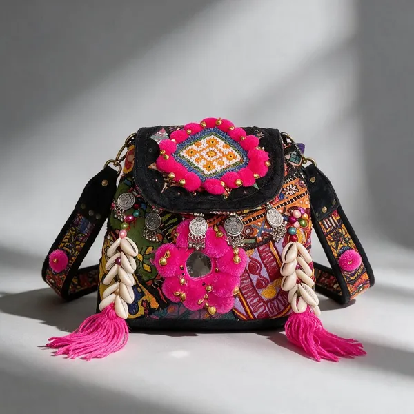 Black_Cotton_And_Sued_Leather_Banjara_Potli_Bag_For_Women