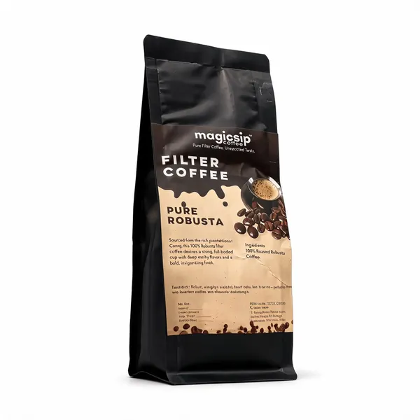 MagicSip_Coorg_Pure_Robusta_Coffee_|_Bold_&_Strong_South_Indian_Filter_Coffee_|_100%_Pure_Robusta_Coffee_|_Rich_&_Full-Bodied_Roast_|_250g