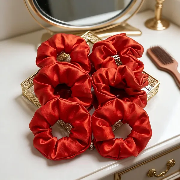 Red_Satin_Scrunchies_For_Women