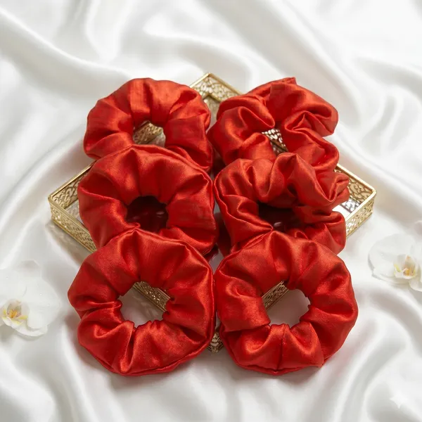 Red_Satin_Scrunchies_For_Women