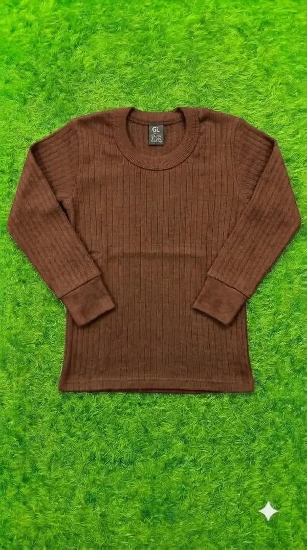 Brown_Ribbed_Regular_Fit_Full_Sleeve_Top_for_Men