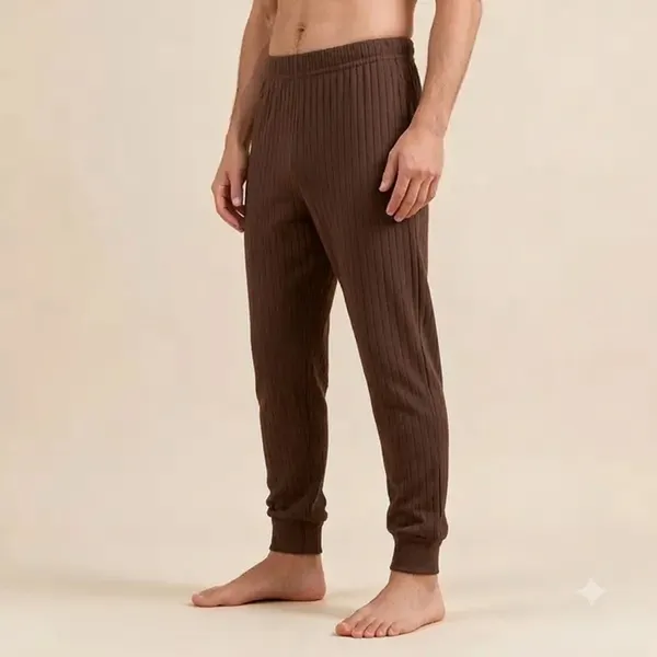 Brown_Wool_Blend_Tapered_Jogger_Pants_For_Adults