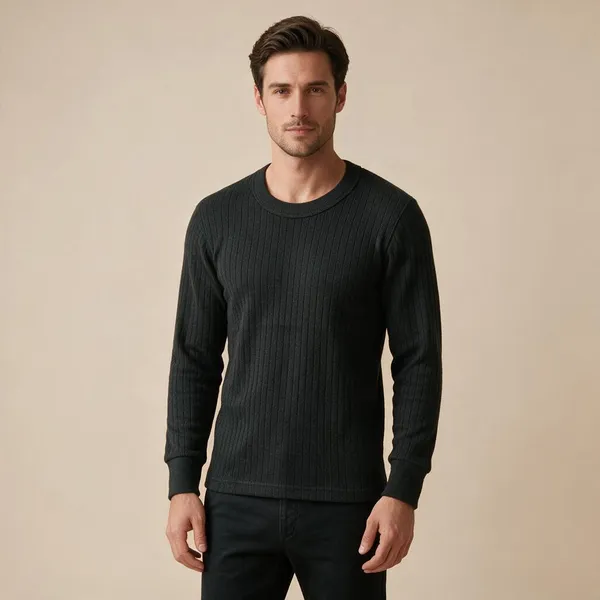 Black_Wool_Blend_Ribbed_Regular_Fit_Sweater_For_Adults