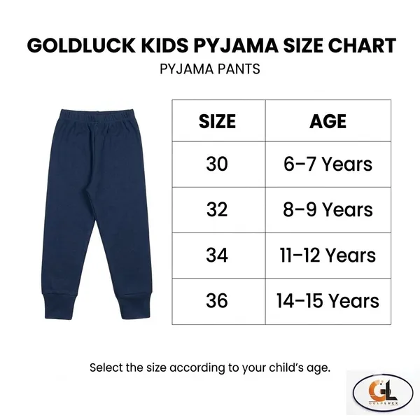 GoldLuck_Kids_Pajama_–_Pack_of_2_for_Boys_&_Girls_(6–15_Years)