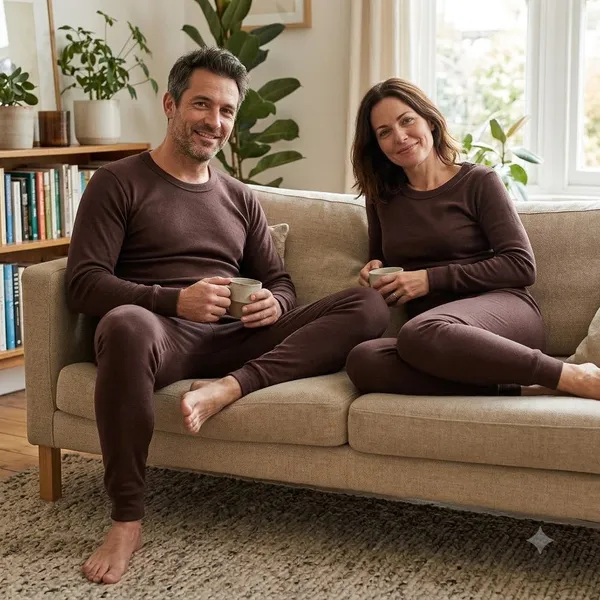 GoldLuck_Combo_Plain_Inner_&_Pajama_–_Unisex_Adult_–_Brown