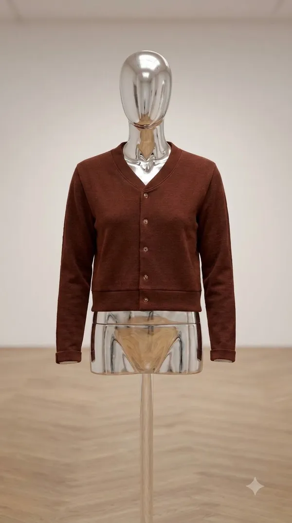 Brown_Button_Front_Cardigan_for_Men