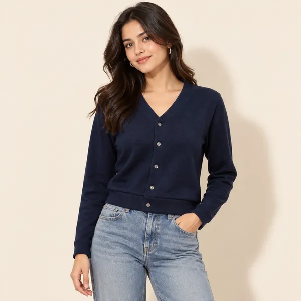Navy_Wool_Blend_Knit_Button_Front_Cardigan_For_Adults