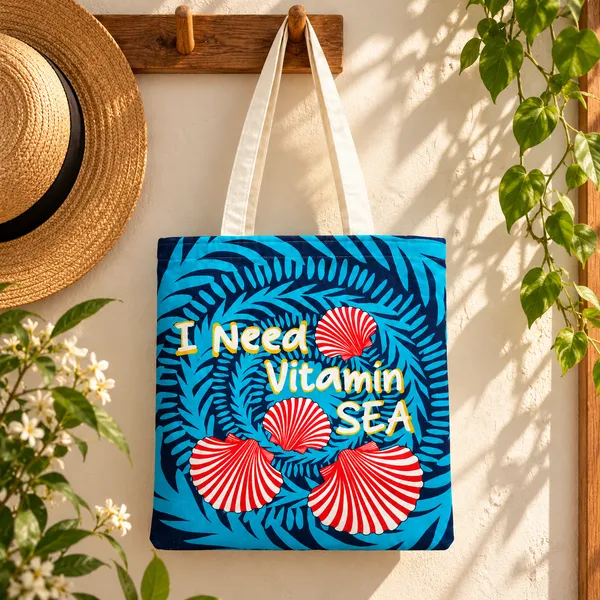 House_Of_Omaya_Vitamin_Sea_Cotton_Canvas_Tote_Bag