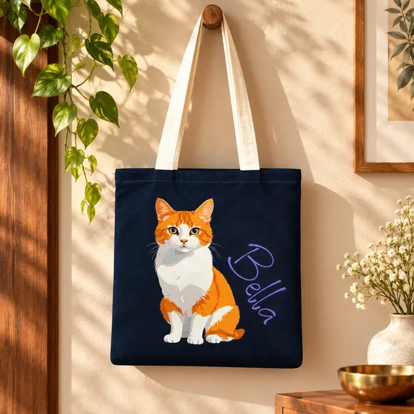 House_Of_Omaya_Bella_Cat_Cotton_Canvas_Tote_Bag