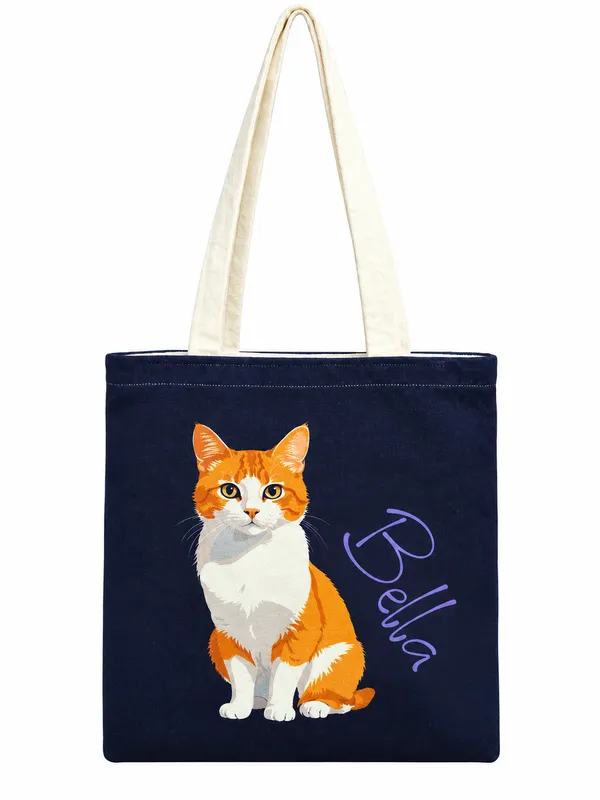 House_Of_Omaya_Bella_Cat_Cotton_Canvas_Tote_Bag