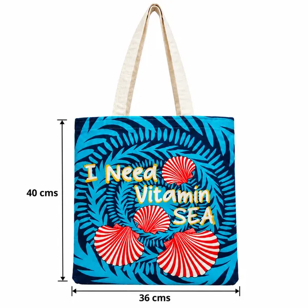 House_Of_Omaya_Vitamin_Sea_Cotton_Canvas_Tote_Bag