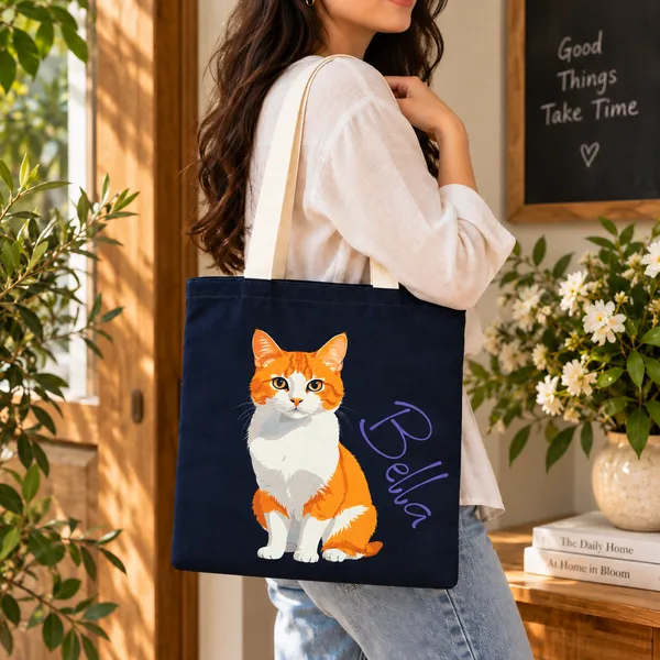 House_Of_Omaya_Bella_Cat_Cotton_Canvas_Tote_Bag