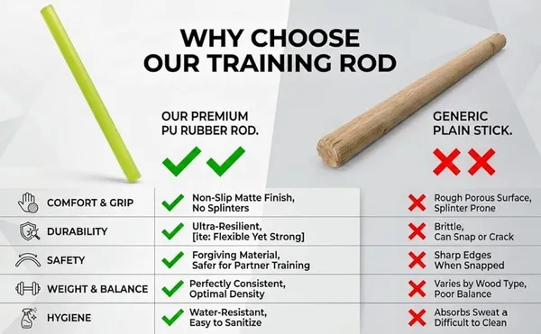 Green_PU_Rubber_Training_Rod
