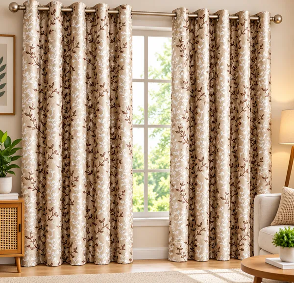 Fabric_Floral_Print_door_Curtains