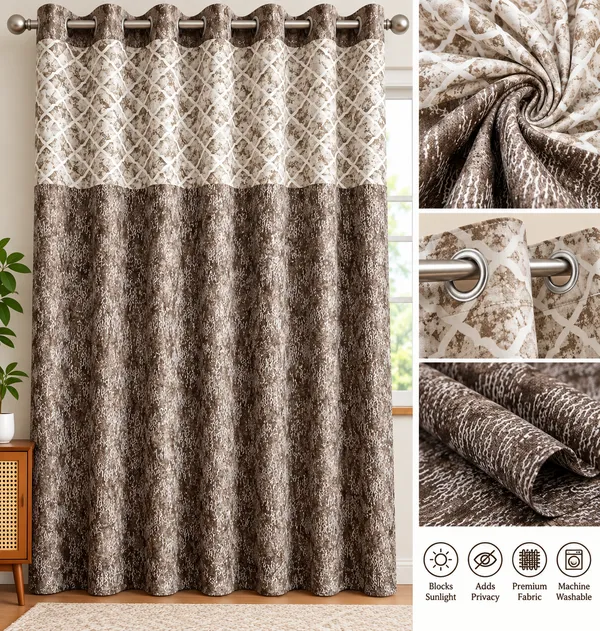 Fabric_Modern_Geometric_Print_Eyelet_Curtain