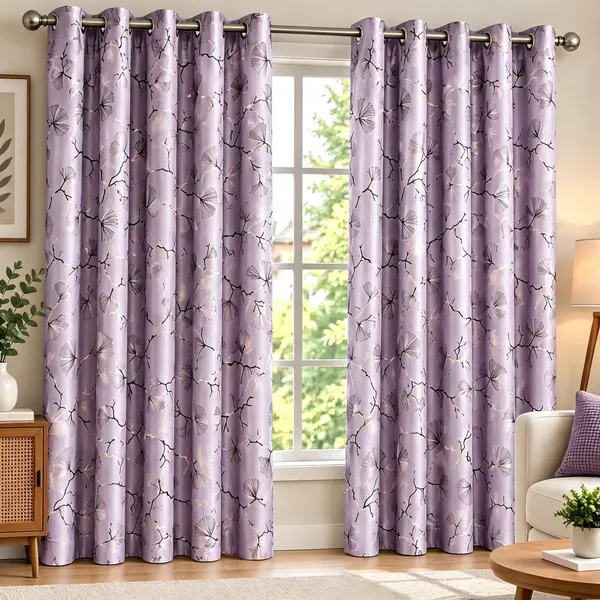 Jacquard_Door_Floral_Print_Lavender_Eyelet_Curtain