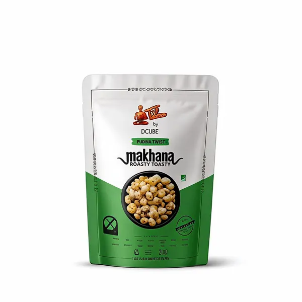 Dcube_Roasted_Makhana_Pudina_Twist_Flavors_85gm_Pack_of_2