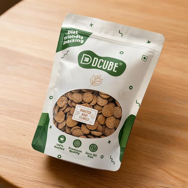 Dcube_Ragi_Flakes_140gm_Pack_of_4