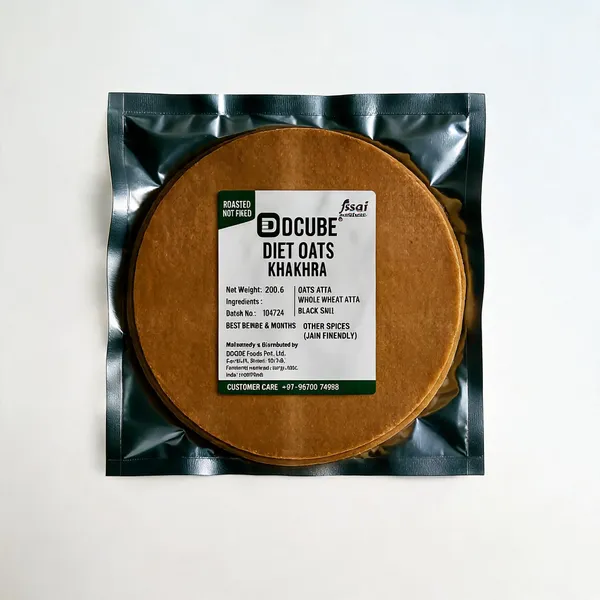 Dcube_Diet_Oats_Khakhara_200gms_Pack_of_4