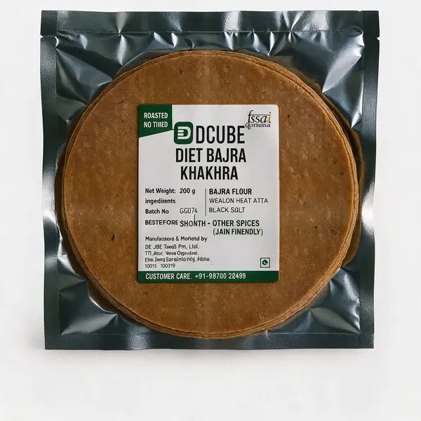 Dcube_Diet_Bajra_Khakhara_200gms_Pack_of_4