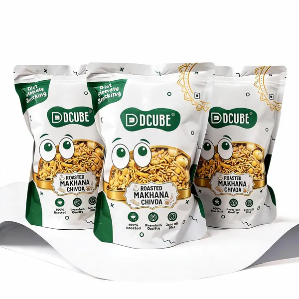 Dcube_Makhana_Chivda_200_Gram_Pack_of_3