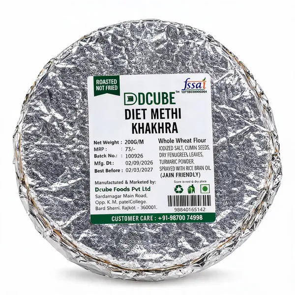 Dcube_Diet_Methi_Khakhra_200_Gm_Pack_of_4