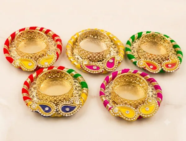 Gold-Toned_Festive_Multicolour_Embellished_Diya_Set