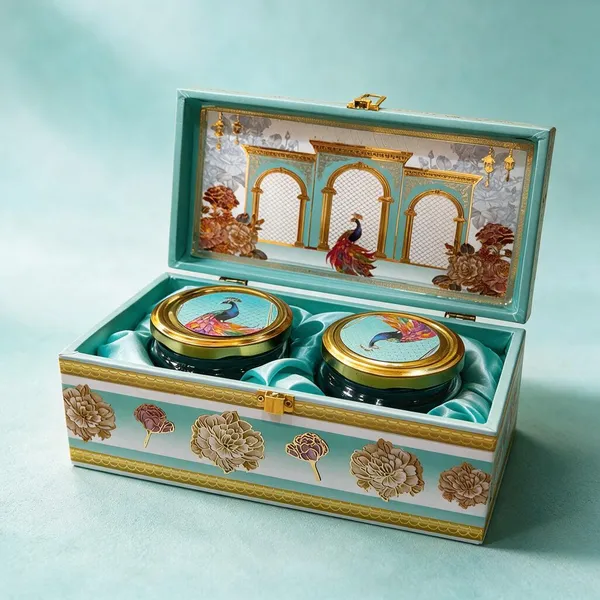 Green_Peacock_(2_Jar_Dryfruit_Box)