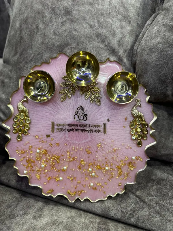 Peacock_Pink_Resin_Thali