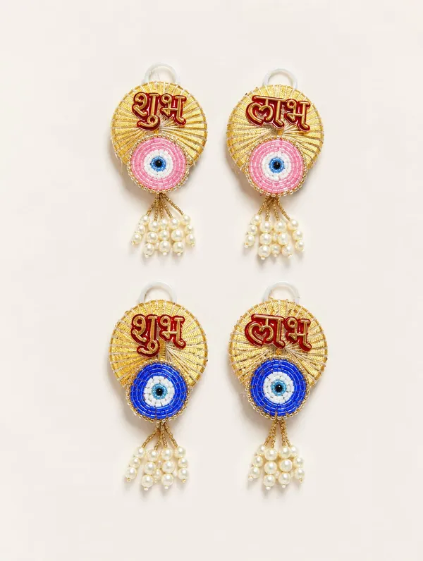 Gold-Tone_Shubh_Labh_Evil_Eye_Wall_Hanging_Set