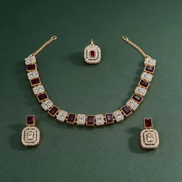 Silver_Burgundy_Necklace