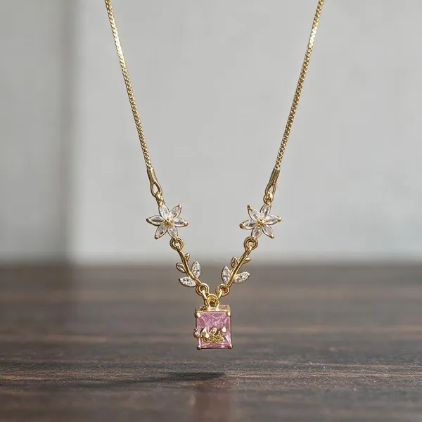 Floral_Pink_Pendent_Chain